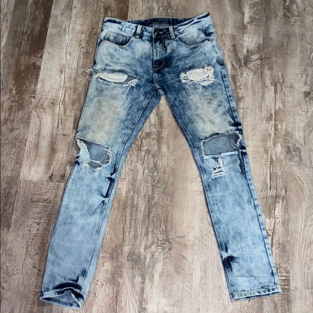 RUE 21 BLACK JEANS (lightly washed)